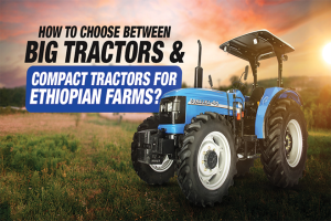 Sonalika tractor advertisement for Ethiopian farms